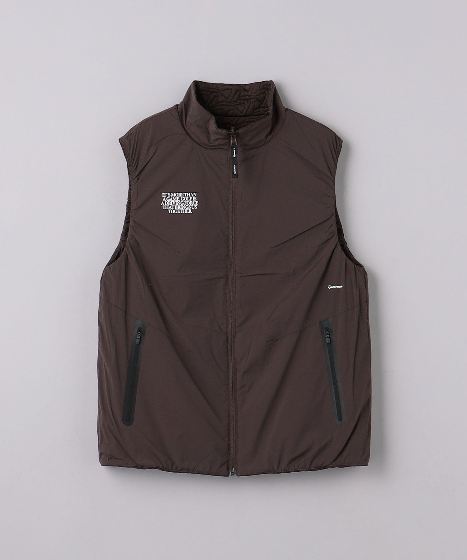 未使用 TaylorMade×UNITED ARROWSポケット 中綿ベスト TAYLOR MADE テーラーメイド UNITED ARROWS 中綿ベスト ホワイト系