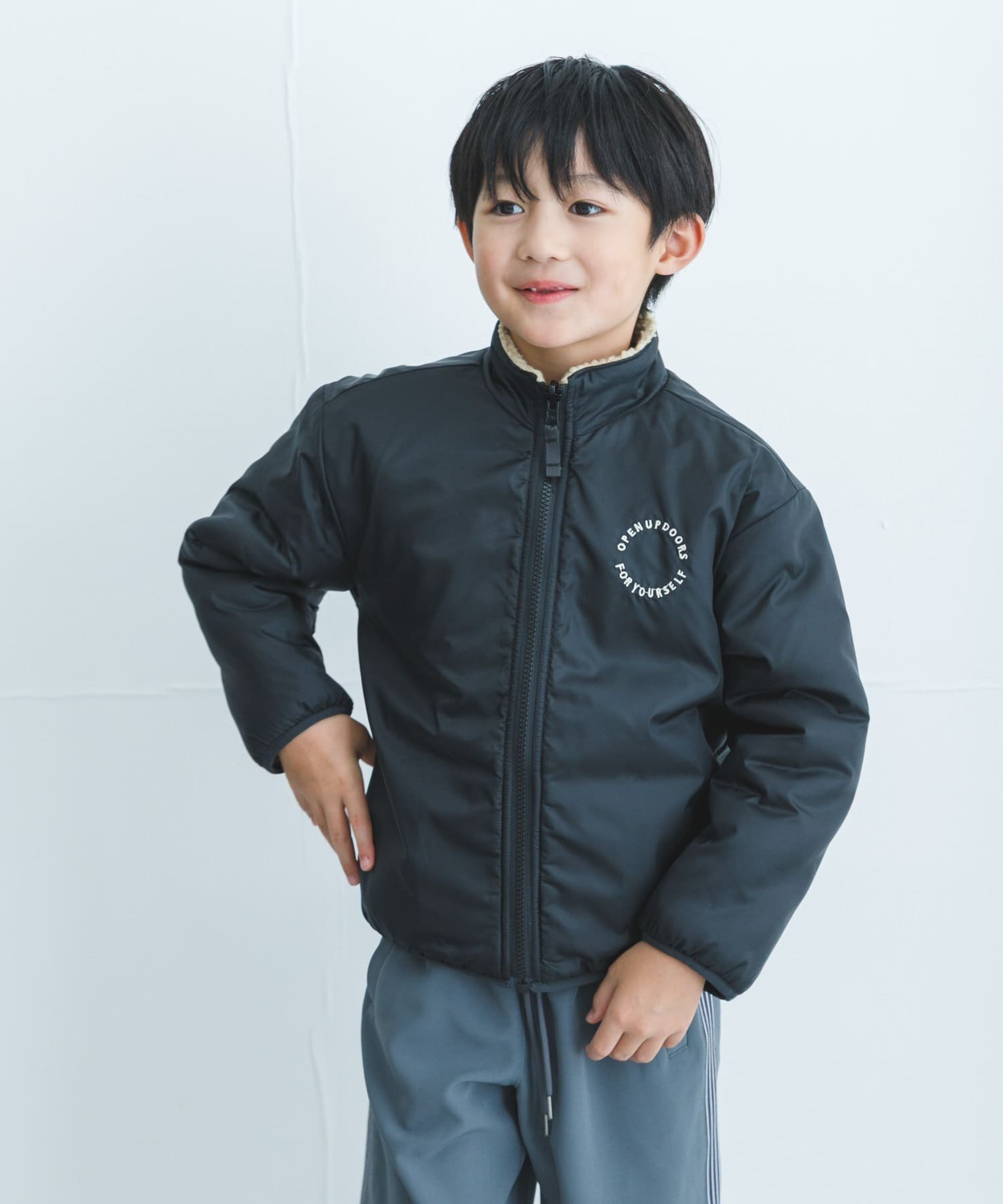URBAN RESEARCH DOORS｜リバーシブルボアジャケット(KIDS) | Rakuten
