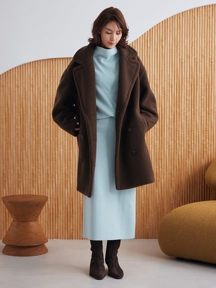 Mila Owen｜オーバーサイズボアコート | Rakuten Fashion(楽天