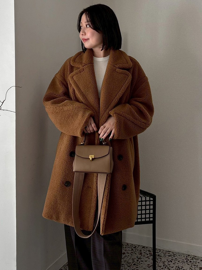 Mila Owen｜オーバーサイズボアコート | Rakuten Fashion(楽天