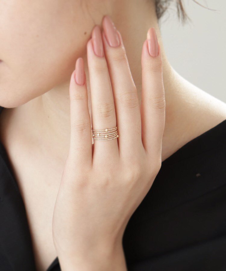 COCOSHNIK｜K10ハニー カットボール 形状記憶リング | Rakuten Fashion