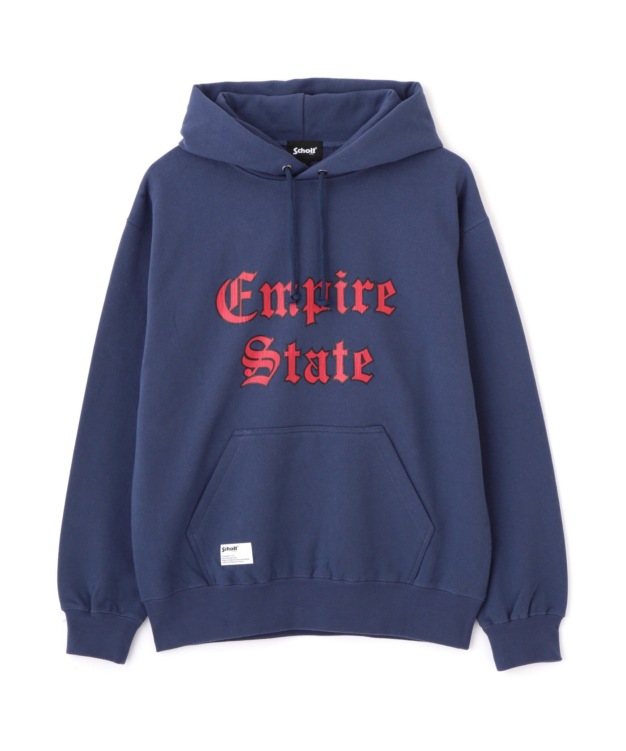 Schott｜HOODED SWEAT EMPIRE STATE/パーカー エンパイア ステート