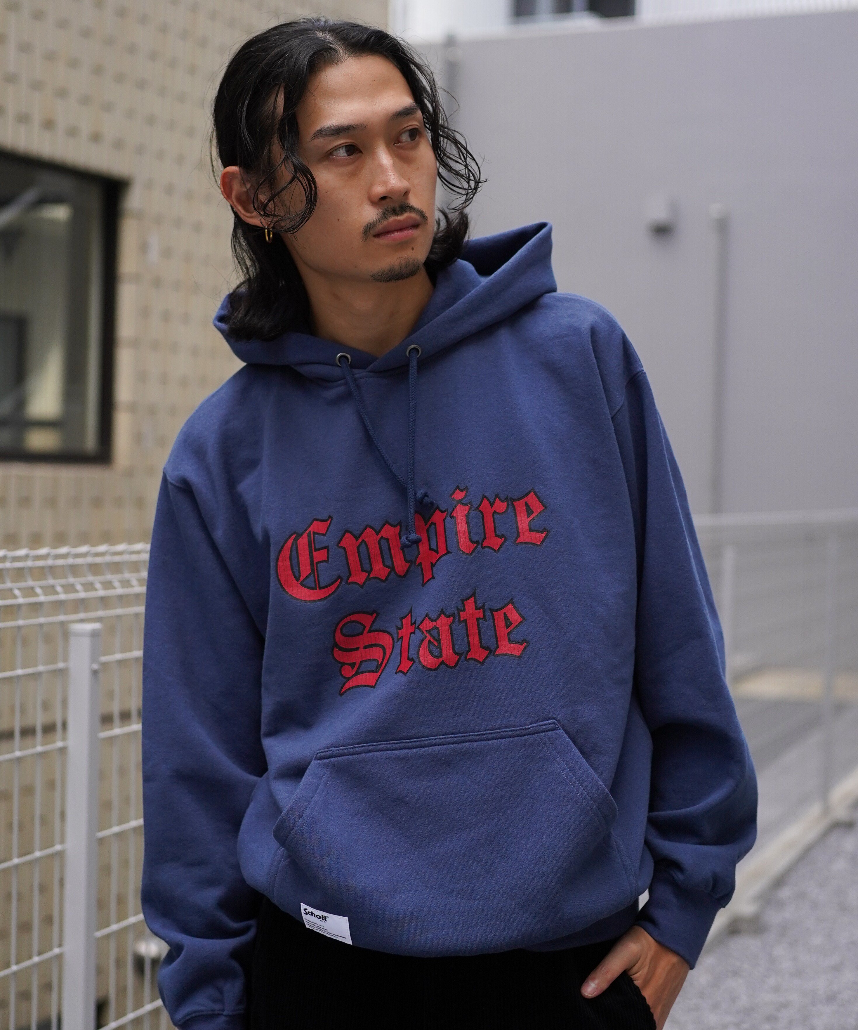 Schott｜HOODED SWEAT EMPIRE STATE/パーカー エンパイア ステート
