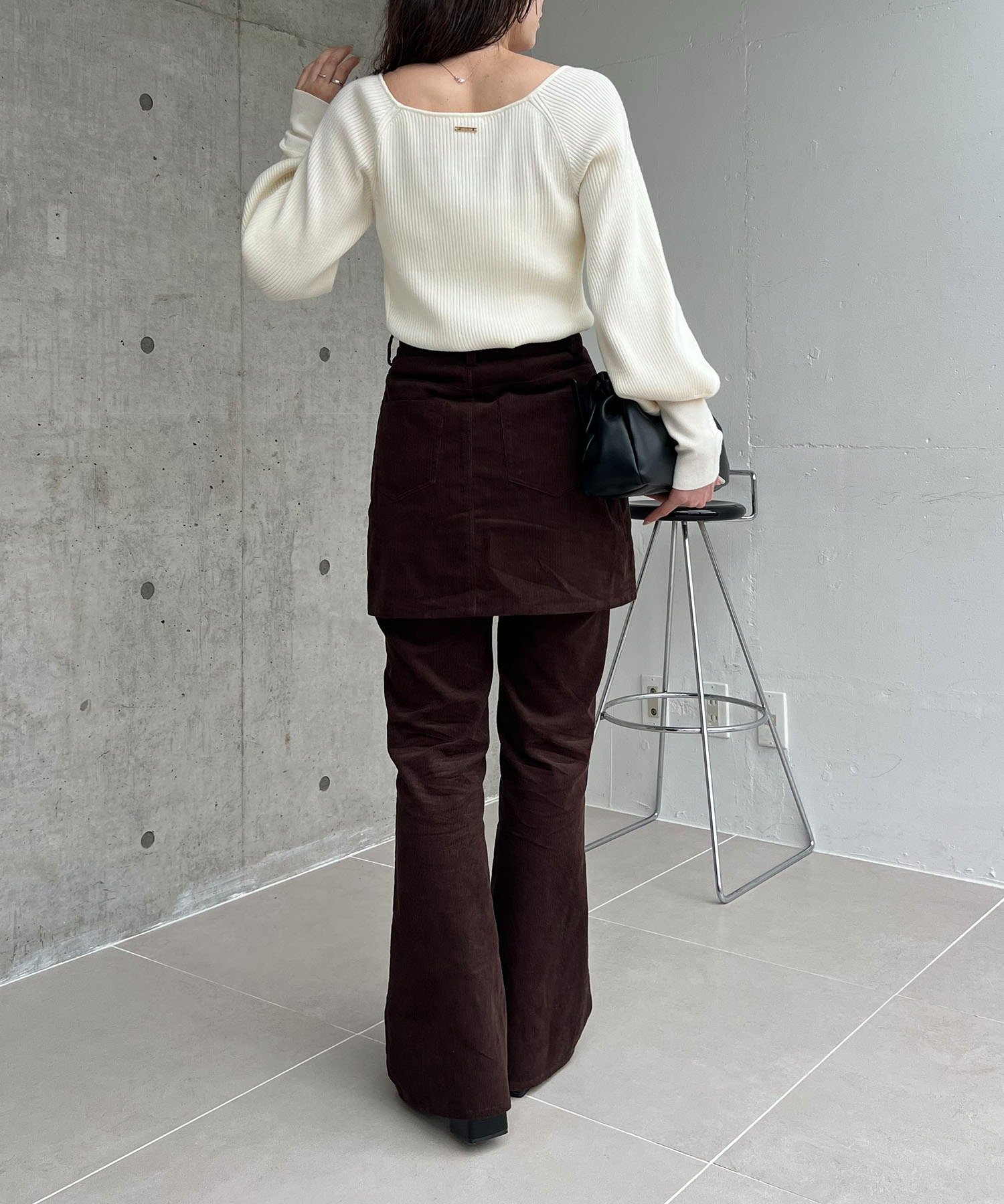 CAPRICIEUX LE'MAGE｜【新色/レイヤード対応】コーデュロイ台形