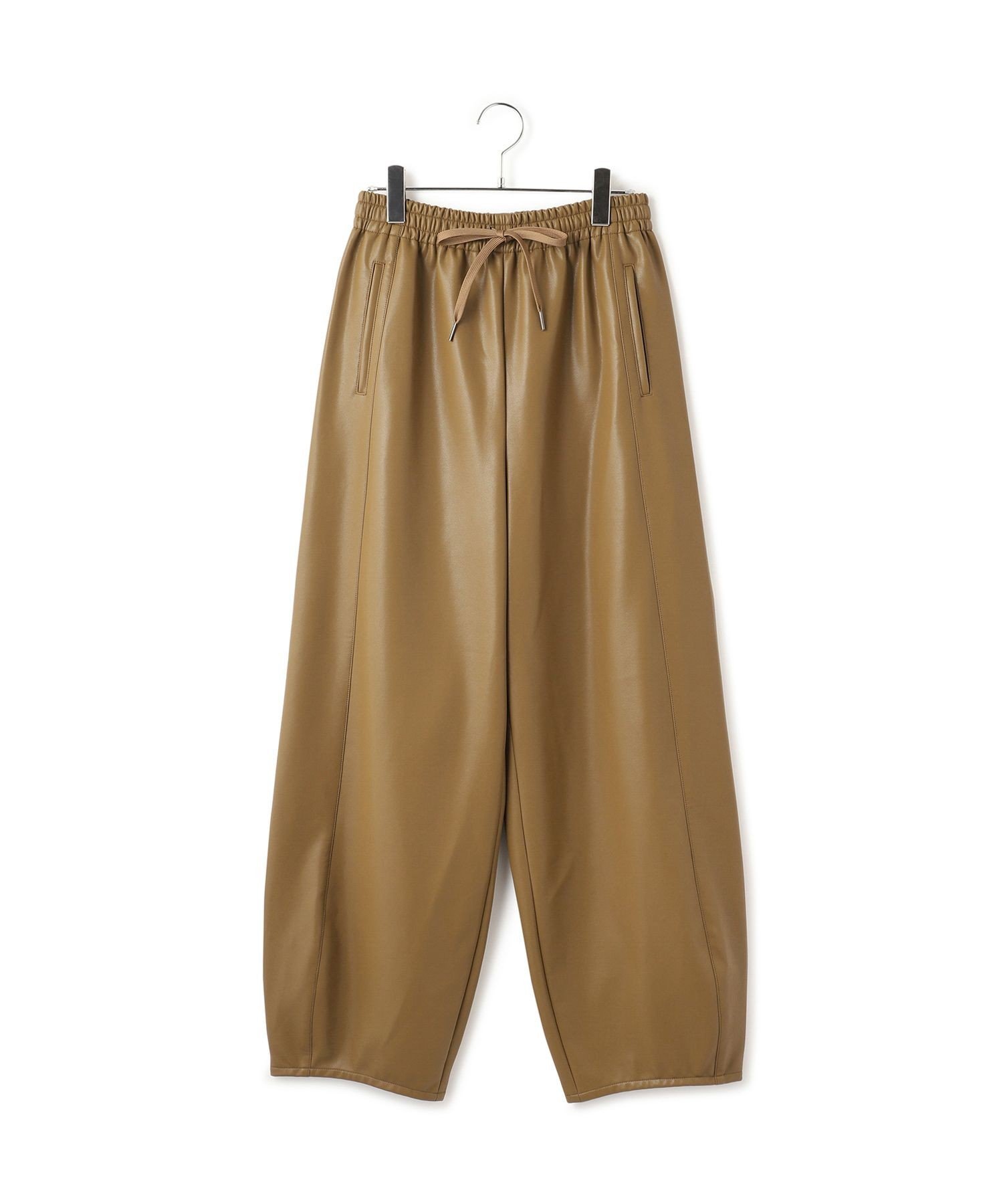 ADAM ET ROPE'｜シンセティックレザートラックパンツ | Rakuten