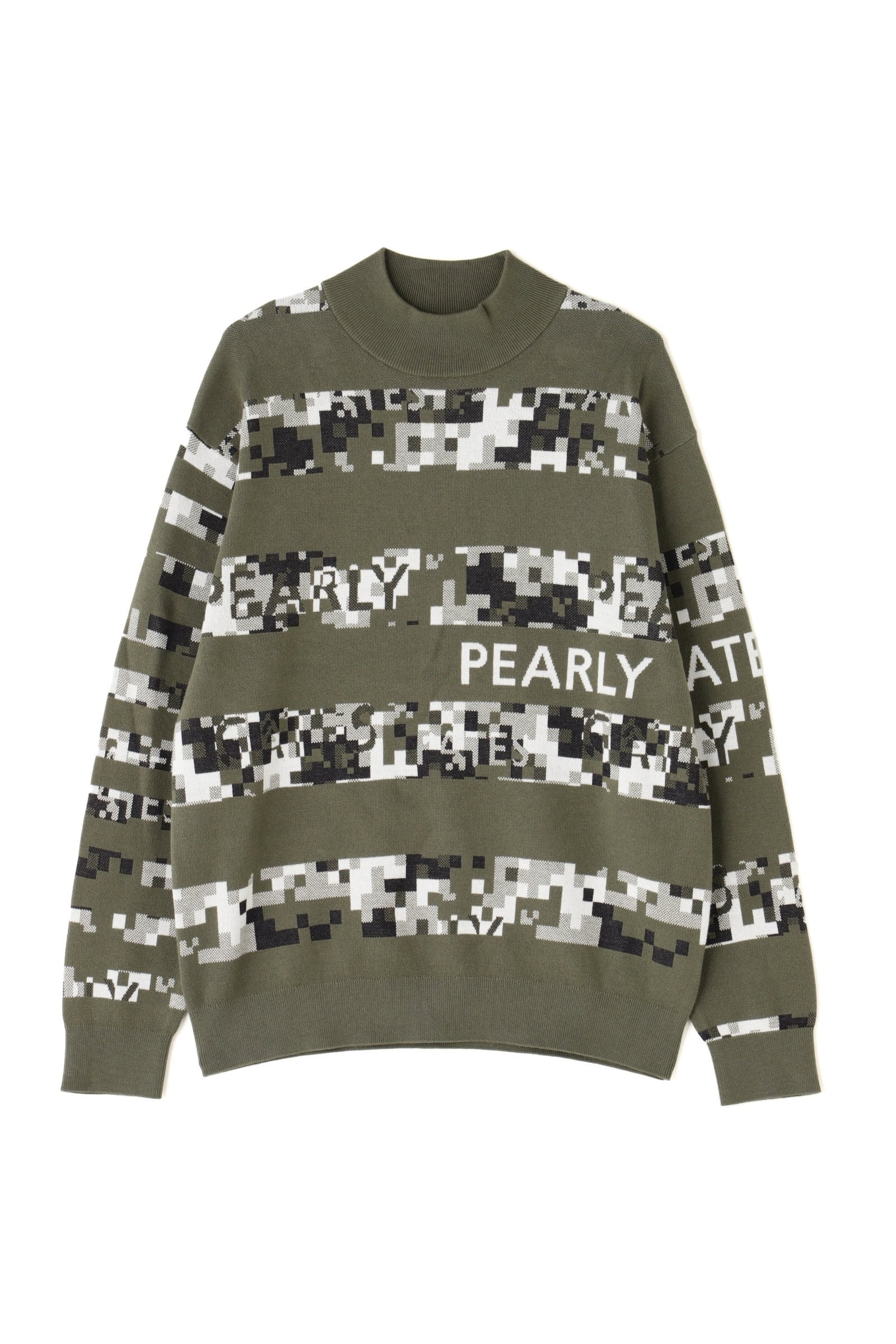 PEARLY GATES｜ピクセルカモボーダージャガード カシミヤタッチ