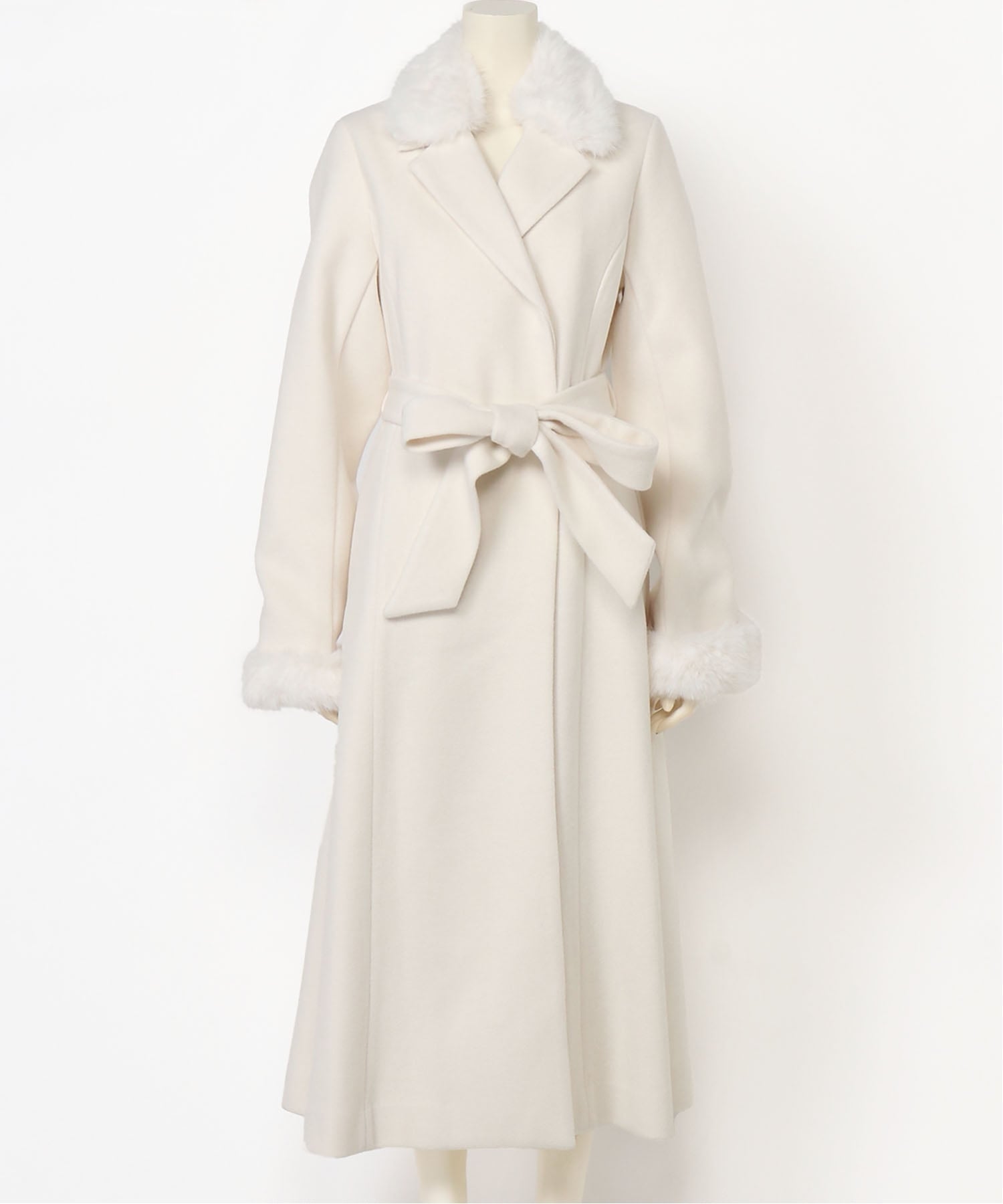 LIP SERVICE｜LIP SERVICE/(W)LADYライクファーカラーロングコート