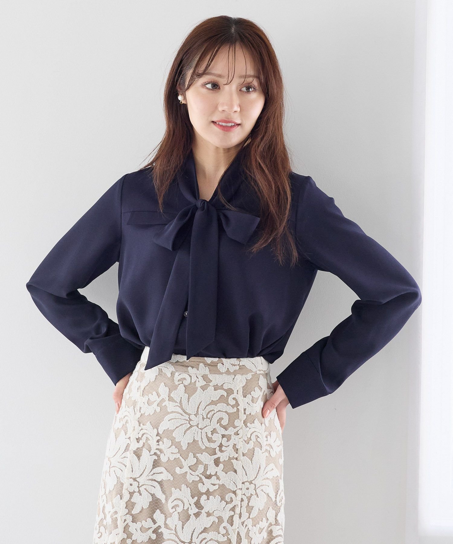 Andemiu｜ポケツキボウタイブラウス | Rakuten Fashion(楽天