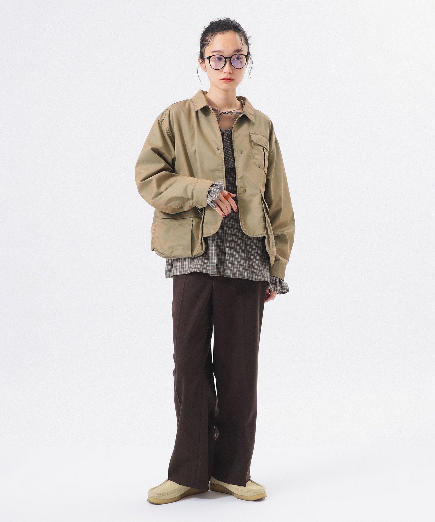 BEAMS WOMEN｜【1/1新規値下げ】シャンブレー ギャバ ショート