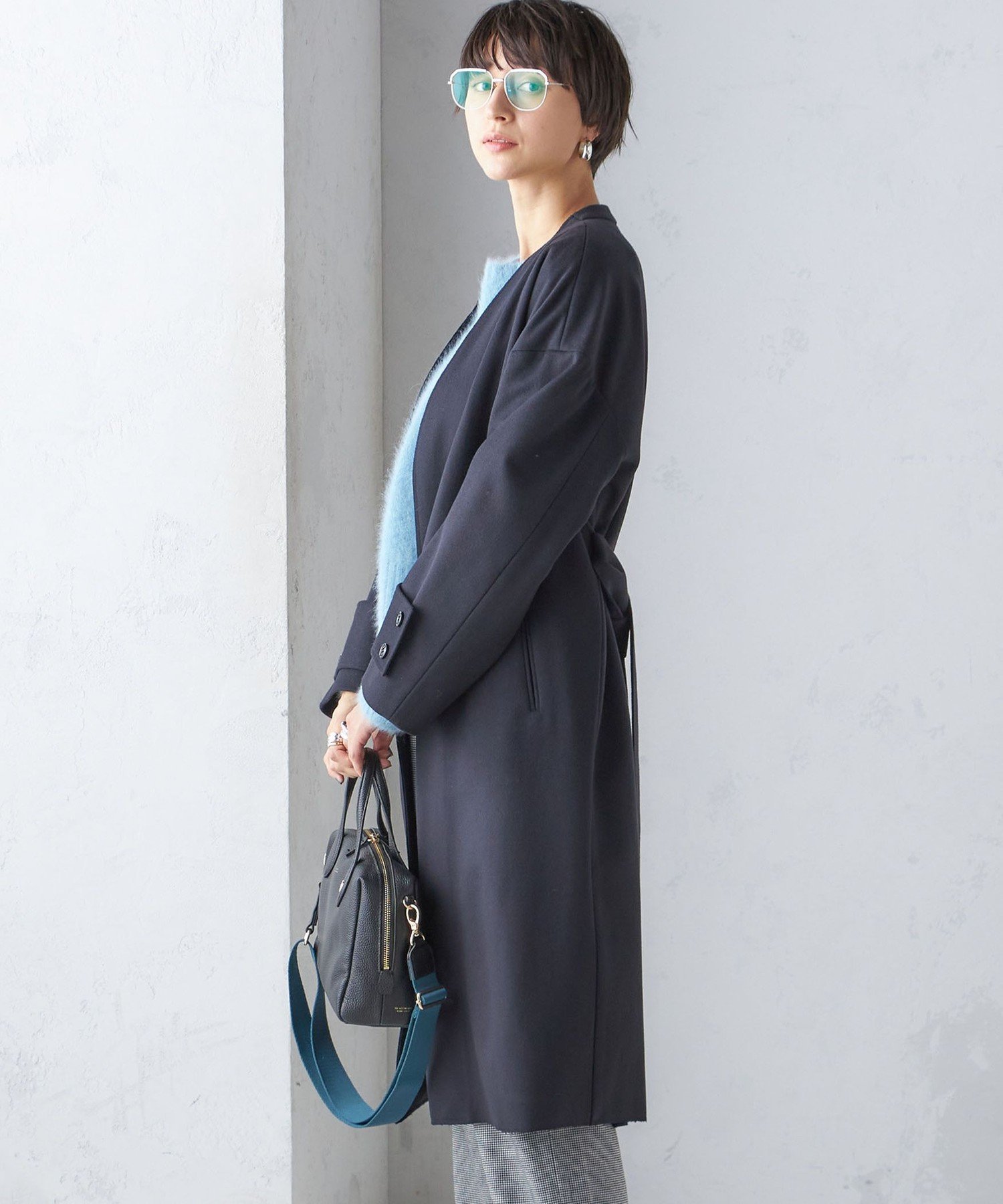 SHIPS｜MANTECO ノーカラー コート | Rakuten Fashion(楽天