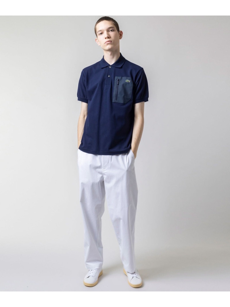 楽天市場】LACOSTE アウトドアジップポケット半袖ポロシャツ ラコステ