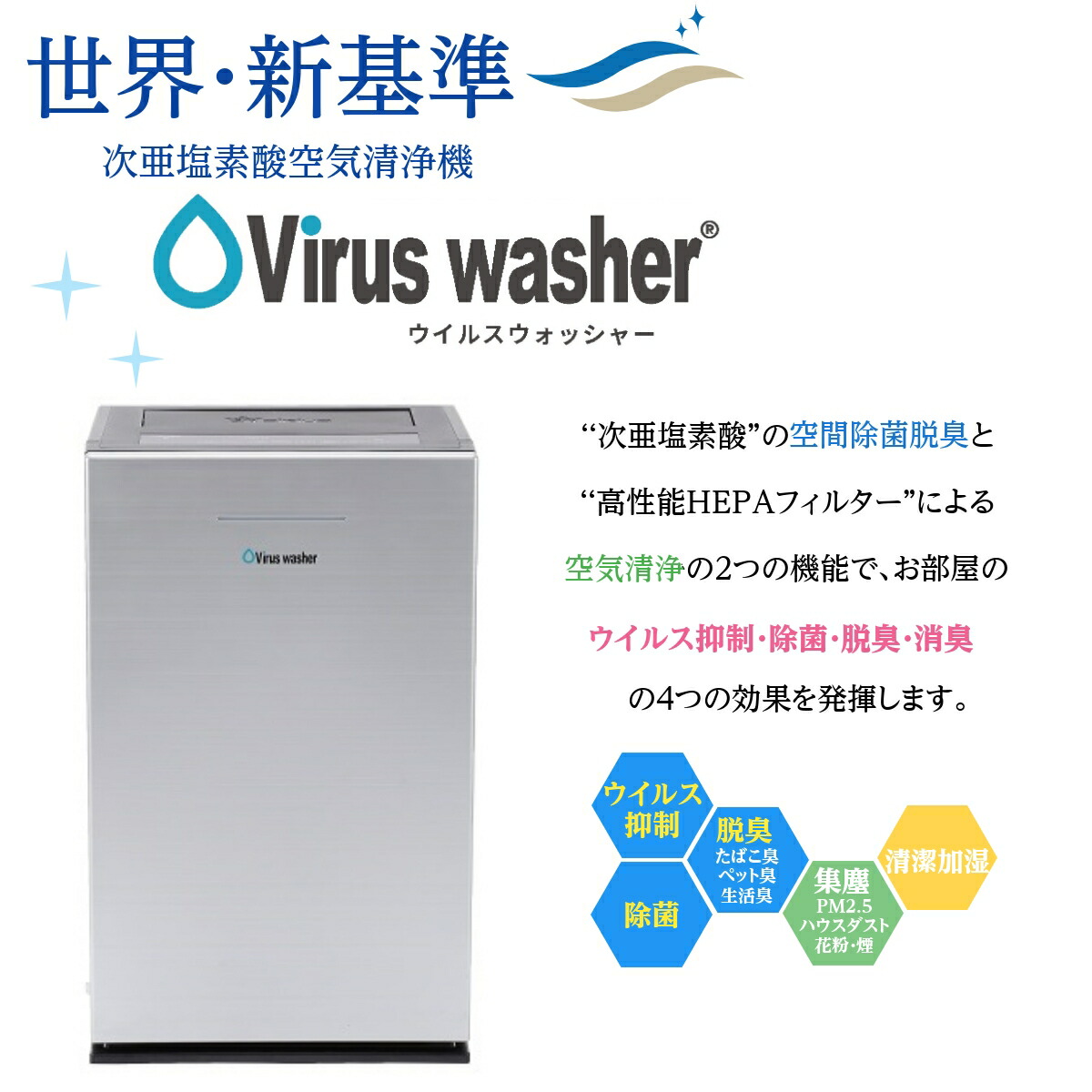 楽天市場】株式会社シリウス 次亜塩素酸空気清浄機 空間除菌脱臭機