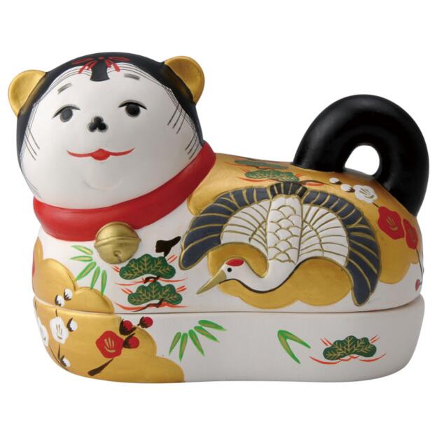 楽天市場】昭峰作 陶器製 犬筥飾り 犬箱飾り 【鶴・亀セット】 〈いぬ