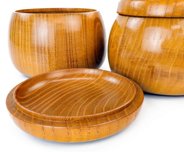 楽天市場】囲碁 木製碁笥 美栄作 本桑 立形 特大 ※蛤碁石36号まで収納