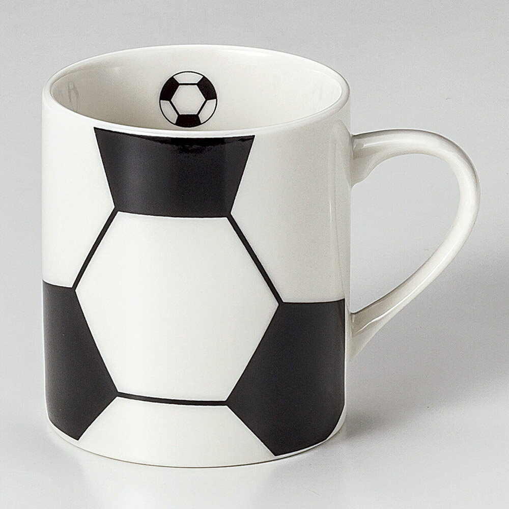 楽天市場】【名入れ可】サッカーボール マグ 7.8x9cm 320cc 日本製
