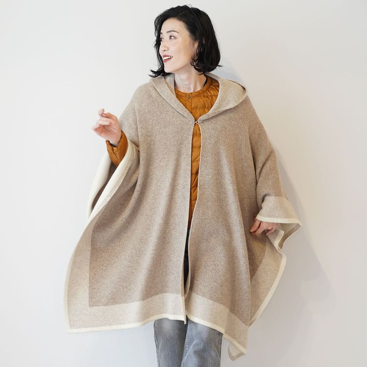 楽天市場】【10%offクーポン】ケープ ニット ポンチョ コート マント