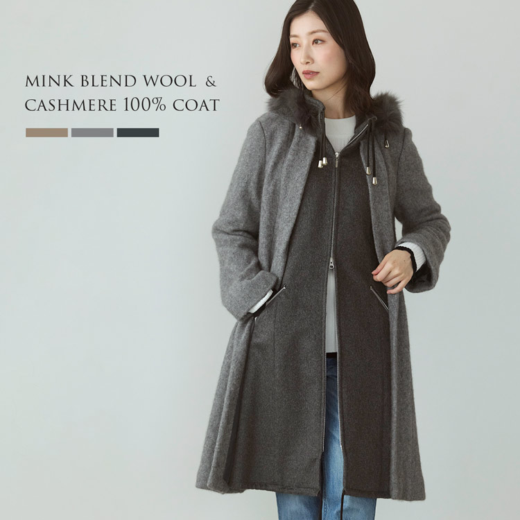 楽天市場】【10%offクーポン】コート レディース フード付き ファー