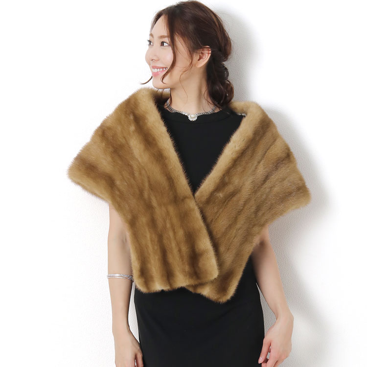 楽天市場】【訳あり】 パステルミンク ストール レディース ミンク