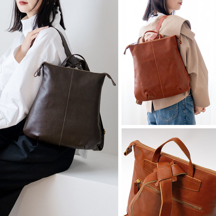 楽天市場】【5%オフクーポン】リュック レディース 日本製 本革 大人