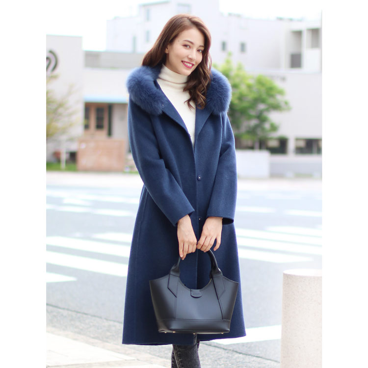 楽天市場】【10%offクーポン】カシミヤ ブレンド ウール ロング コート