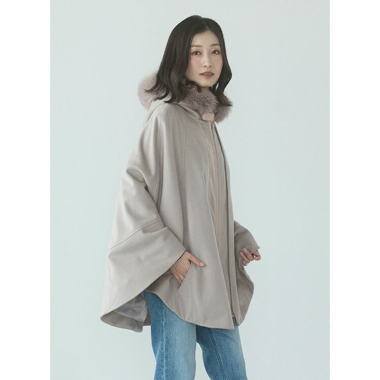 楽天市場】【10%offクーポン】ケープ カシミヤ 100% ポンチョ フード