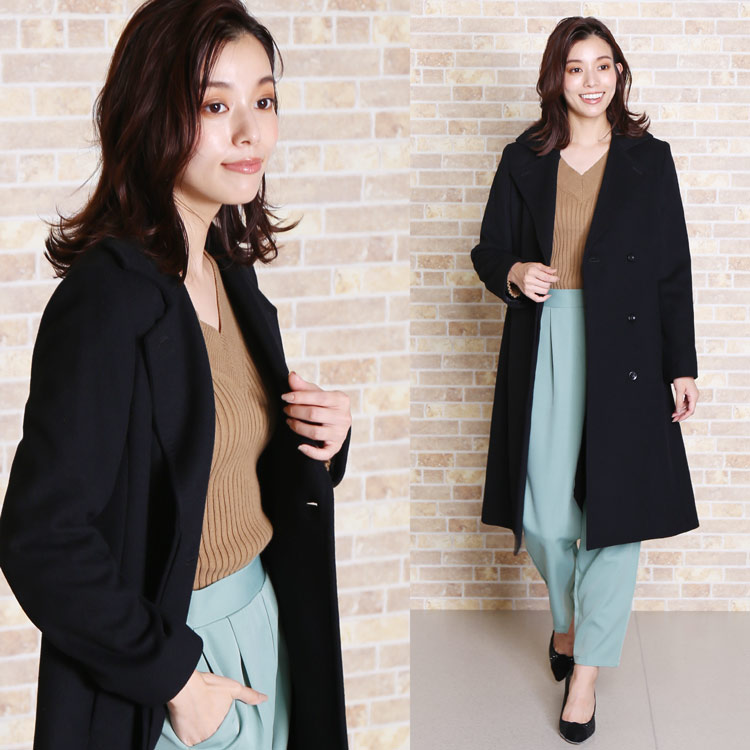 楽天市場】【10%offクーポン】カシミヤ ブレンド ウール コート