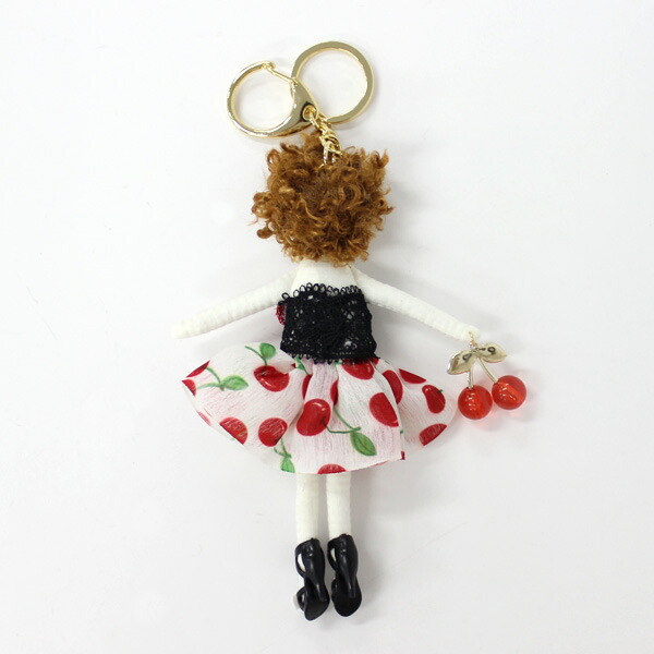 楽天市場】ドールチャーム バッグ チャーム パール チェリー ドレス