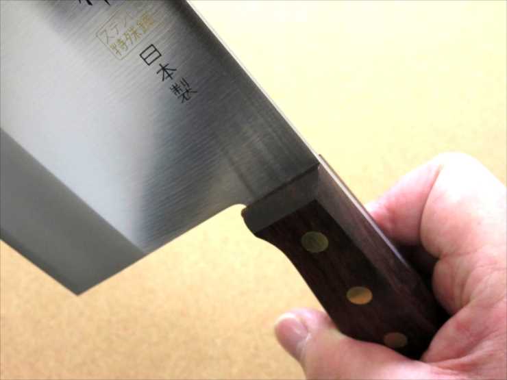 楽天市場】関の刃物 中華包丁 21cm (210mm) 正広 角大型 中厚