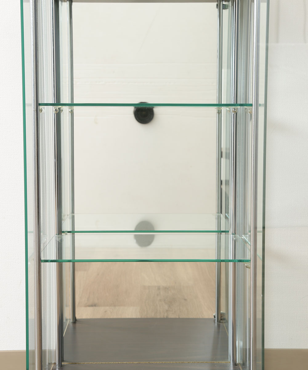 楽天市場】ガラス コレクションケース 3段 背面ミラー 幅42.5cm 不二