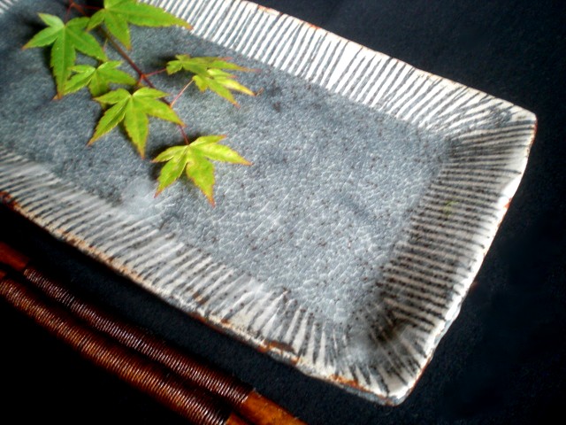 楽天市場】長方皿 □ 玉山窯 監修 玉置保夫 鼠志野 長方皿 (一皿