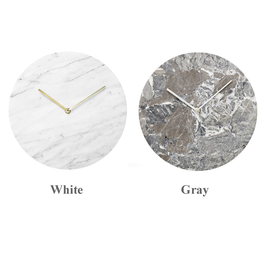 楽天市場】【店舗クーポン発行中】Marble Wall Clock/マーブルウォール