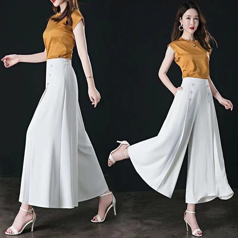 楽天市場】レディース ガウチョパンツ スカーチョ ワイドパンツ