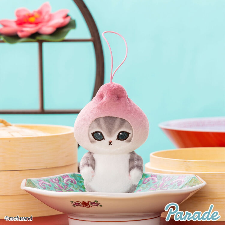 楽天市場】【桃まん】mofusand にゃんこ肉まんマスコット 約12センチ