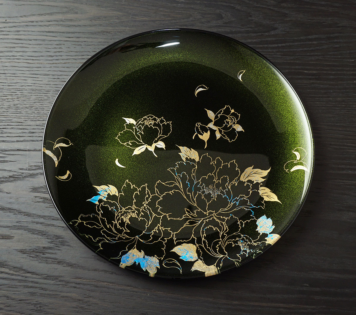 楽天市場】蒔絵 MAKIE 梨地 牡丹 ぼたん フラットプレート S M L 漆器