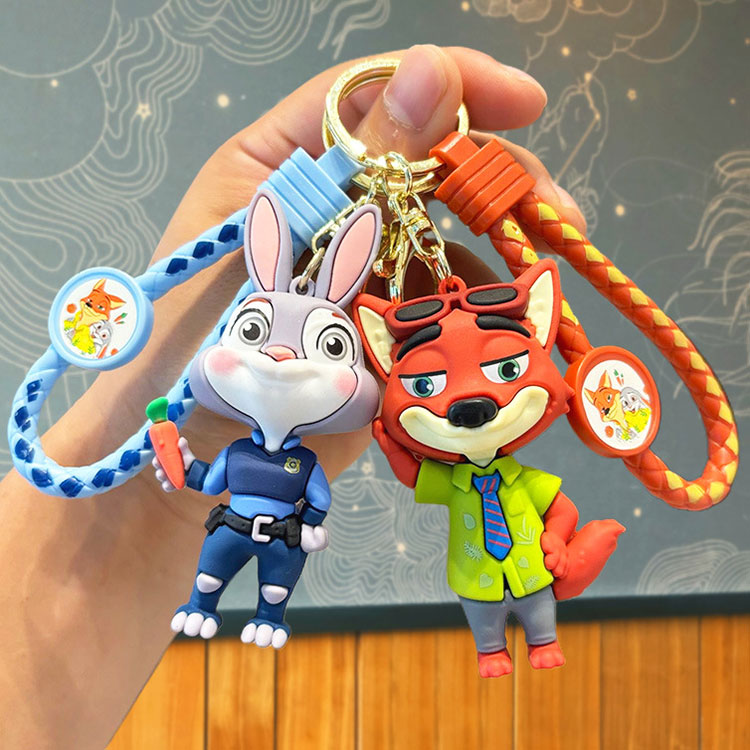 楽天市場】【選べる4種類】ズートピアキーホルダー ラバーストラップ