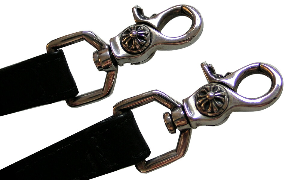 楽天市場】CHROME HEARTS LEATHER STRAP 2 CLIP CROSS BALL クロム