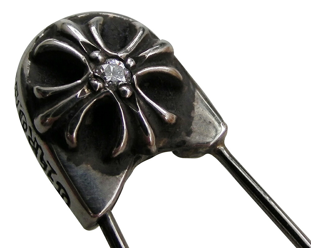 楽天市場】CHROME HEARTS SAFETY PIN #2 LARGE CH/PLUS W/DIAMOND