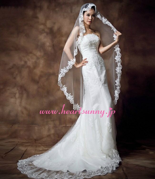 楽天市場】ウェディングドレス マーメイド☆E263☆花柄レース ボート