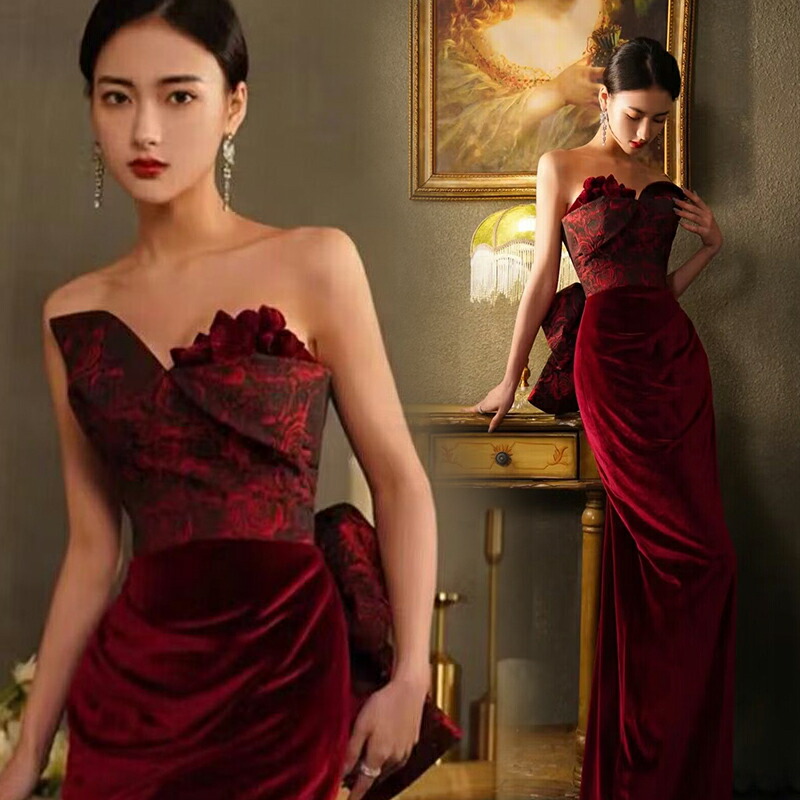 楽天市場】カラードレス パーティードレス イブニングドレス