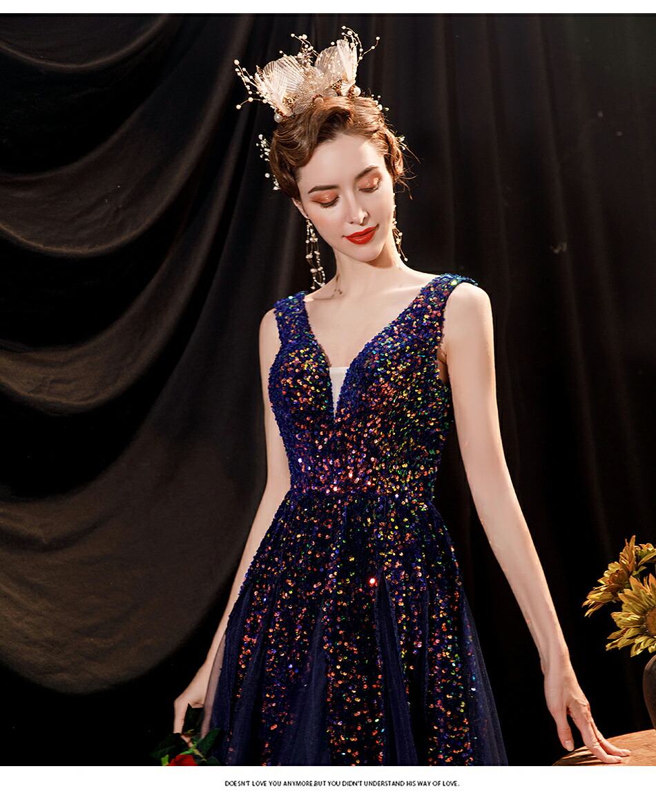 楽天市場】カラードレス パーティードレス 演奏会 発表会 イブニング