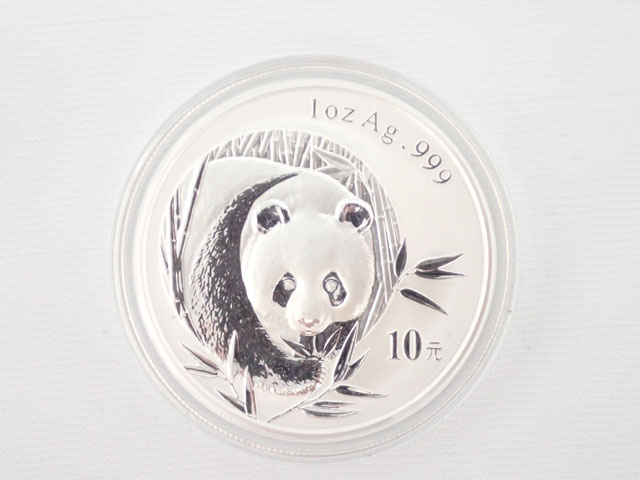 楽天市場】中華人民共和国 10元 パンダ銀貨（2003年）1OZ ケース入り