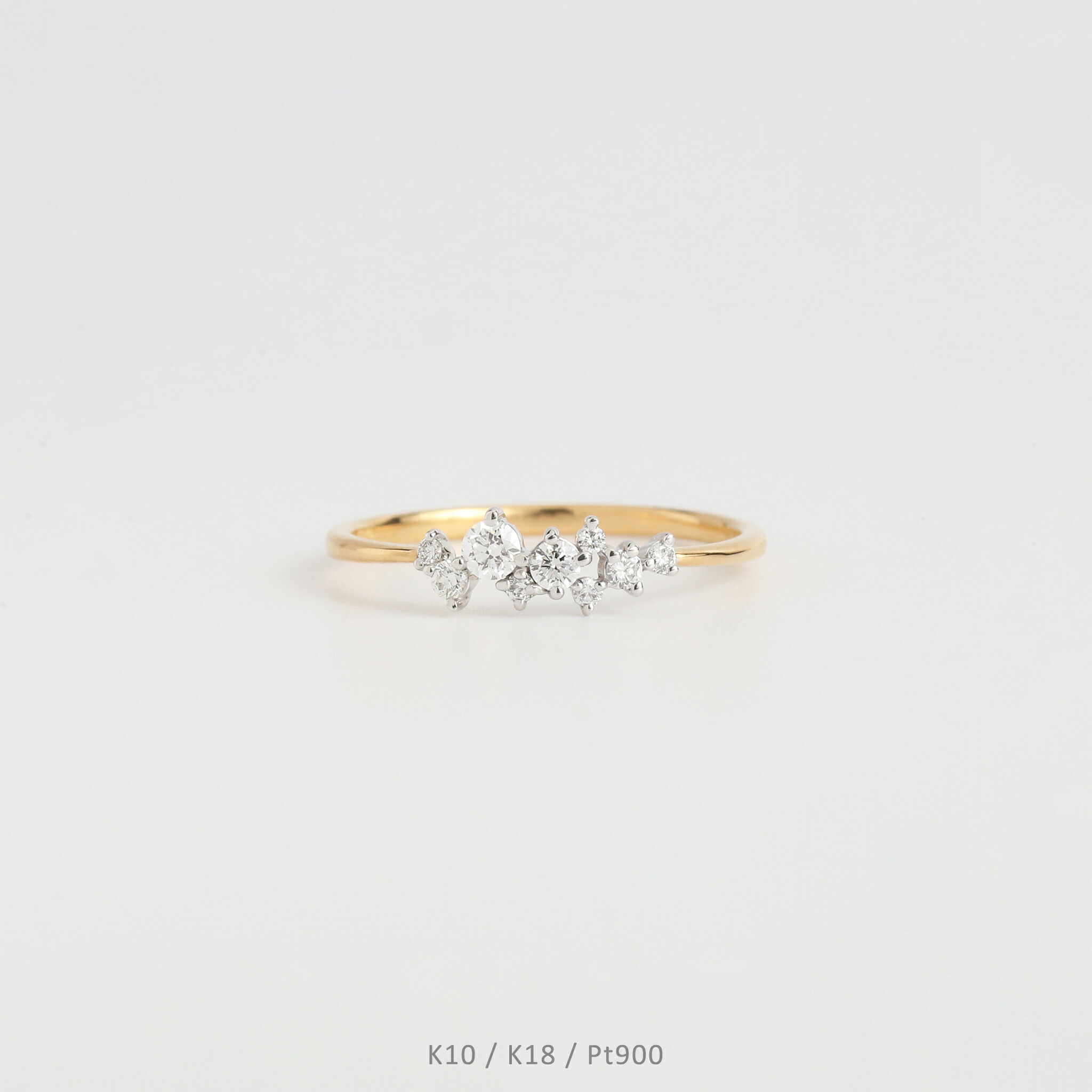 楽天市場】【Stazz Ring type01】 K10/K18/Pt900 スタッズ リング 地金