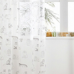 楽天市場】リサ・ラーソン レースカーテン スケッチ（ボイルレース