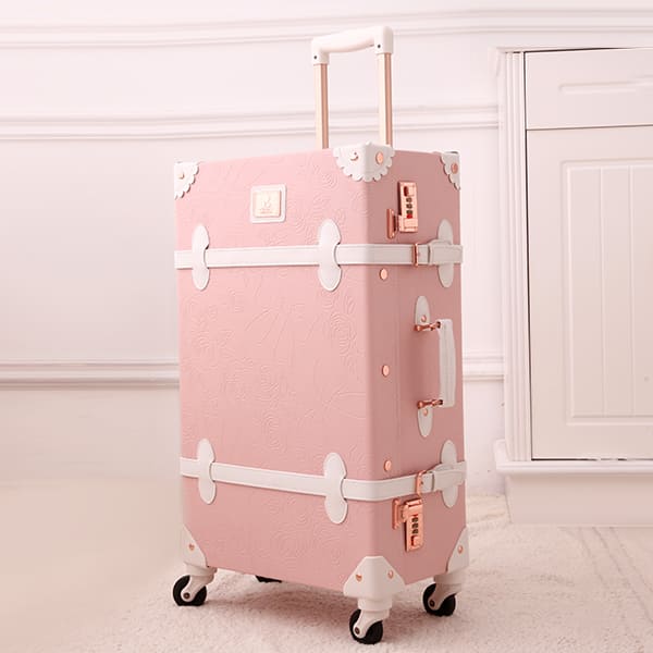 未使用 Olivia Lauren キャリーケース 旅行鞄 3way ピンク 合皮レザー