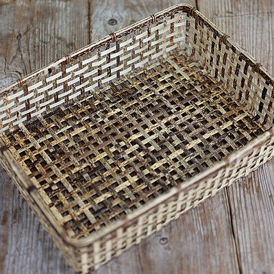 楽天市場】虎竹スクエアバスケット（書類籠） : 虎斑竹専門店 竹虎