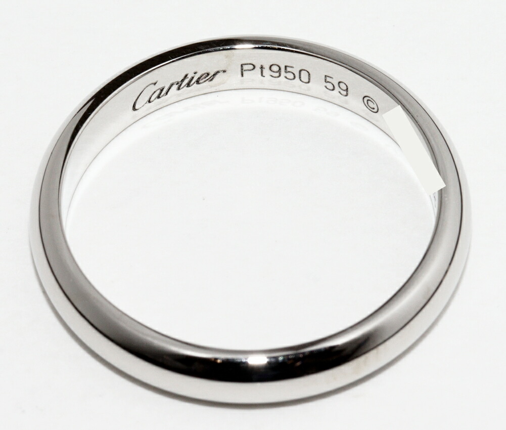 楽天市場】カルティエ 指輪 Pt950 クラシックウェディングリング 1895