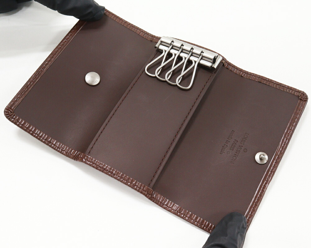 楽天市場】ルイヴィトン 4連キーケース エピ モカ シルバー金具(梨地