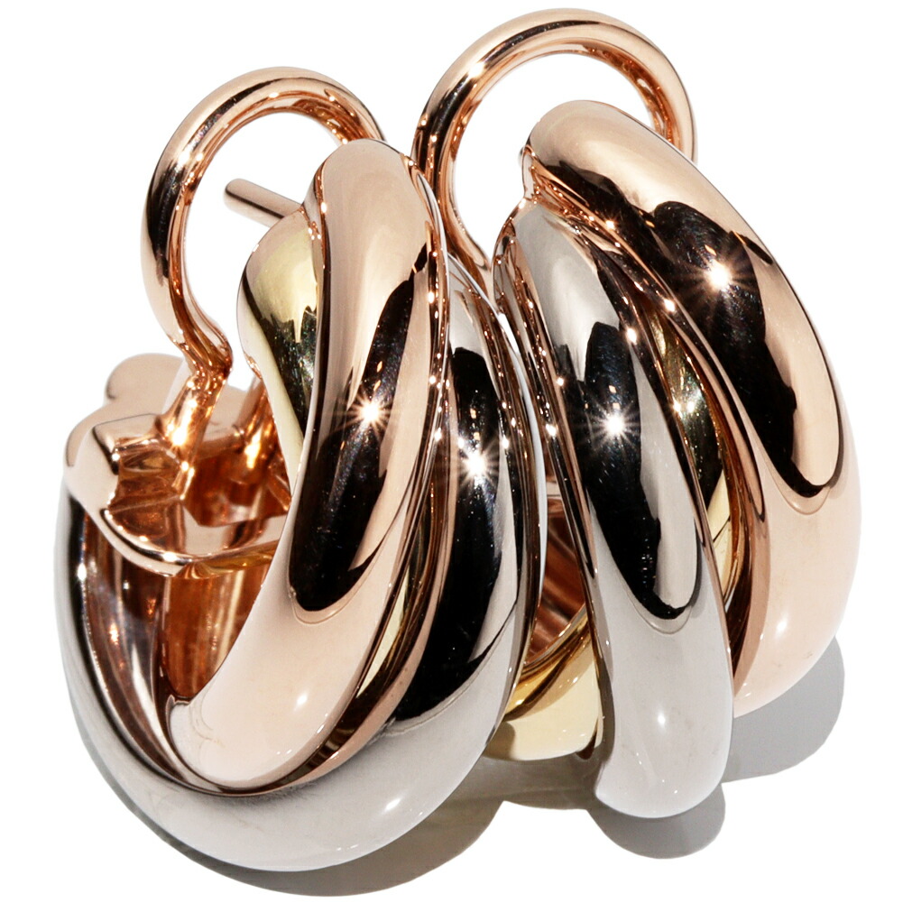 楽天市場】カルティエ ピアス K18YG K18WG K18PG トリニティピアス