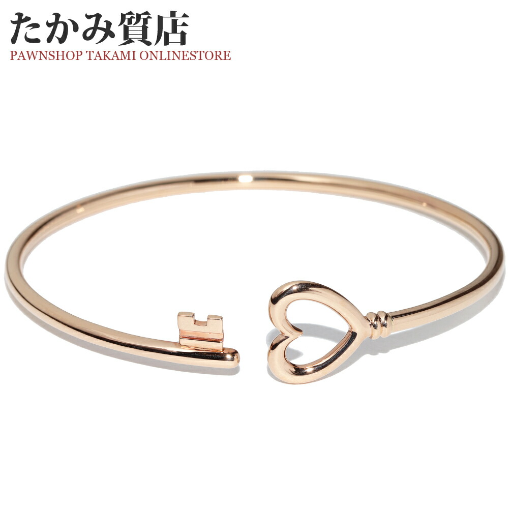 楽天市場】ティファニー ブレスレット バングル K18PG キー ワイヤー