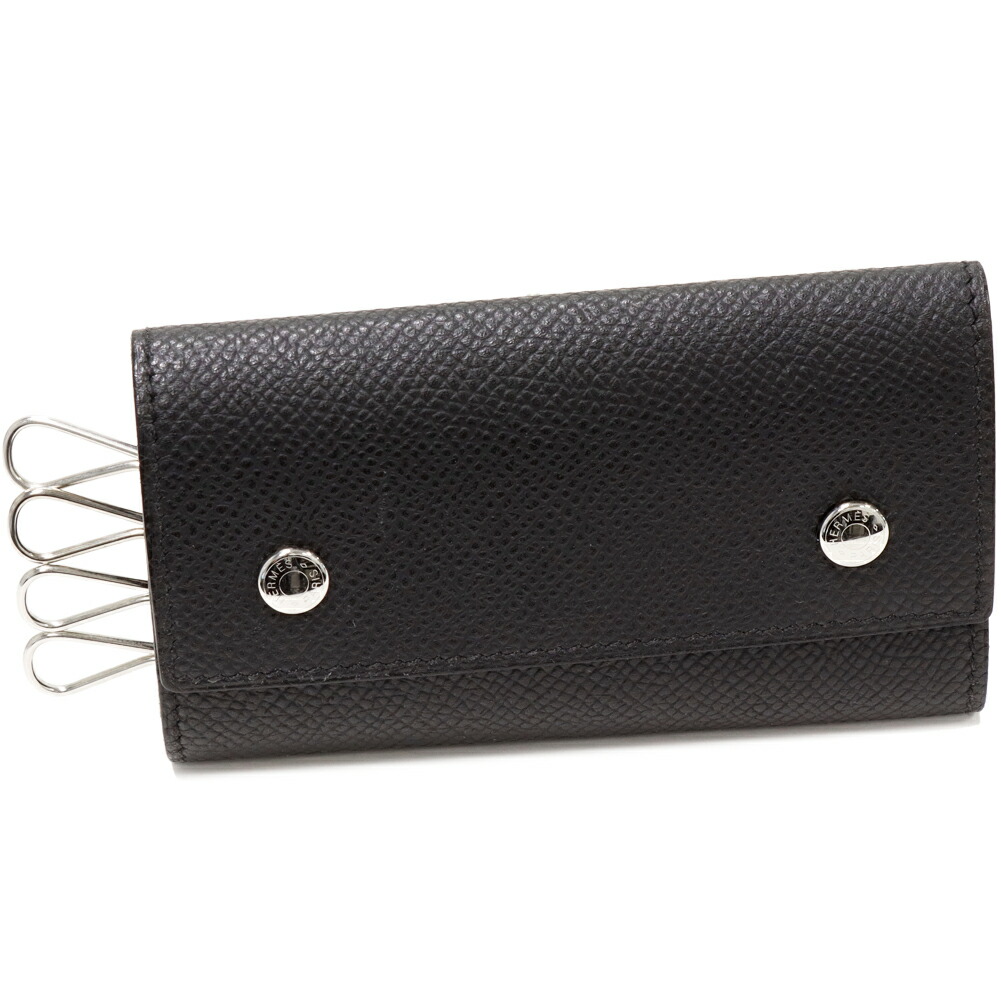 楽天市場】エルメス 4連キーケース セリエ エプソン 黒 シルバー金具